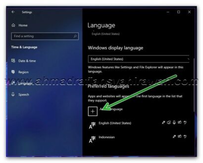 Cara Menambahkan Bahasa di Windows 10 1 Cara Menambahkan Bahasa di Windows 10