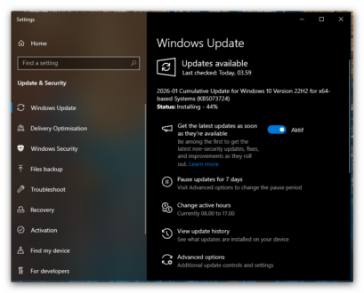 Pembaruan keamanan Windows 10 (ESU) Pembaruan keamanan Windows 10 (ESU)